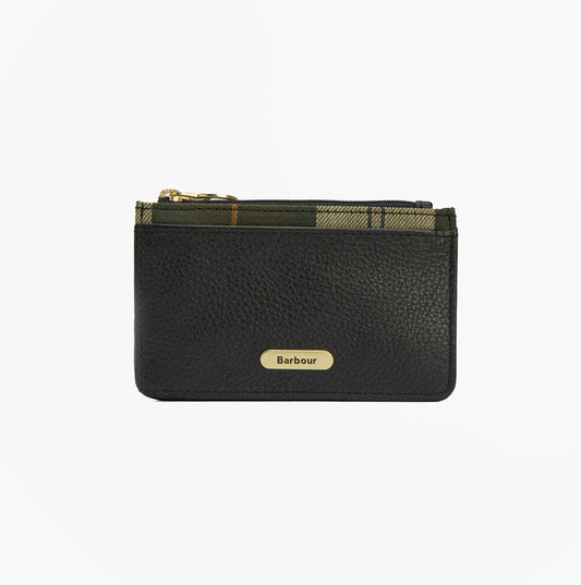 Barbour ALDER LEATHER Card Holder Womens Black