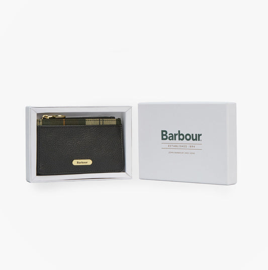 Barbour ALDER LEATHER Card Holder Womens Black