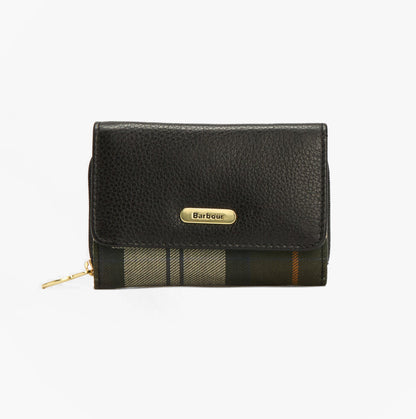Barbour ROSA LEATHER French Purse Womens Black