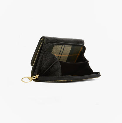 Barbour ROSA LEATHER French Purse Womens Black