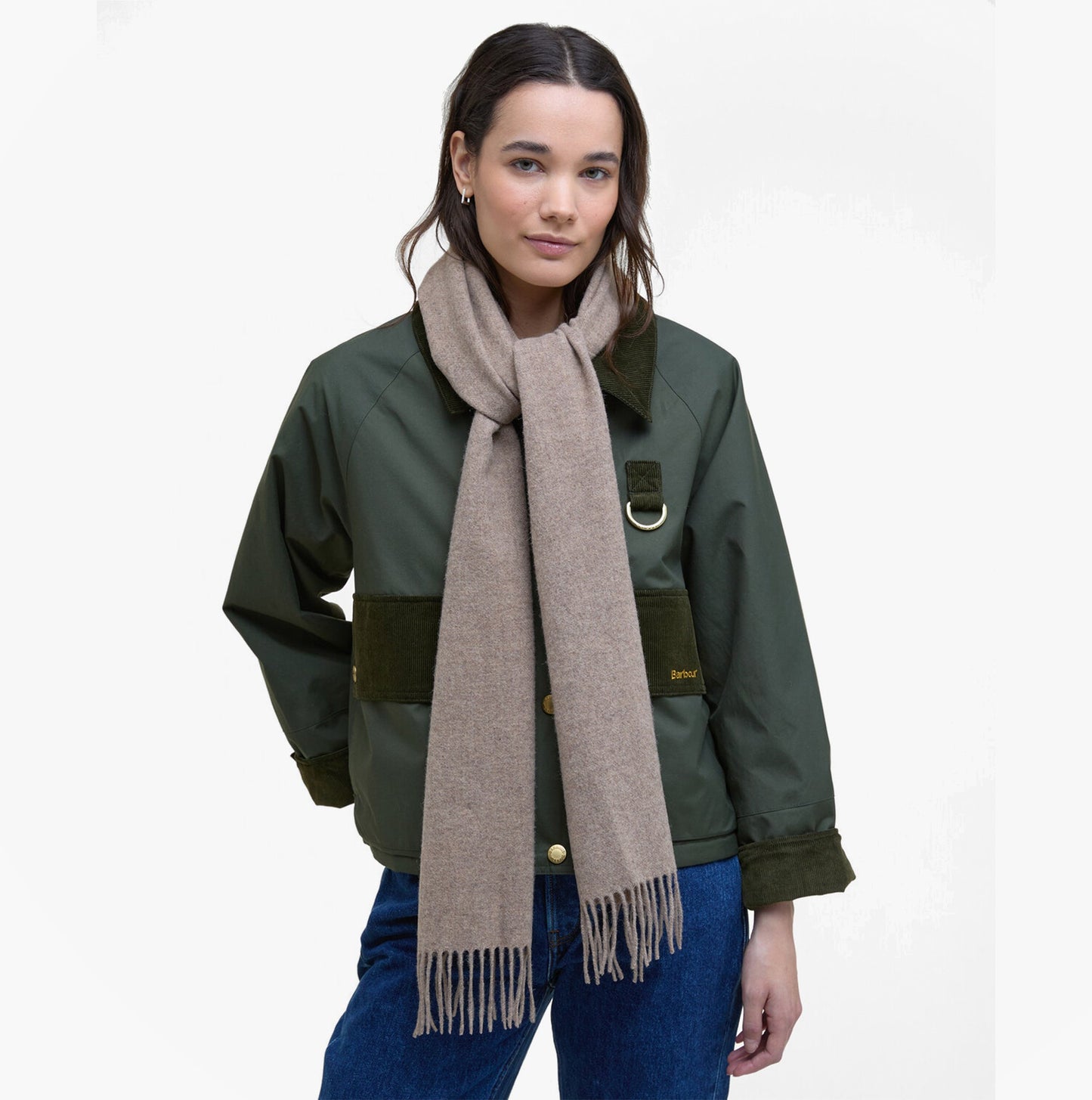 Barbour LAMBSWOOL WOVEN Womens Winter Oatmeal