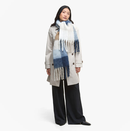 Barbour MARIE Womens Winter Ice Blue Check