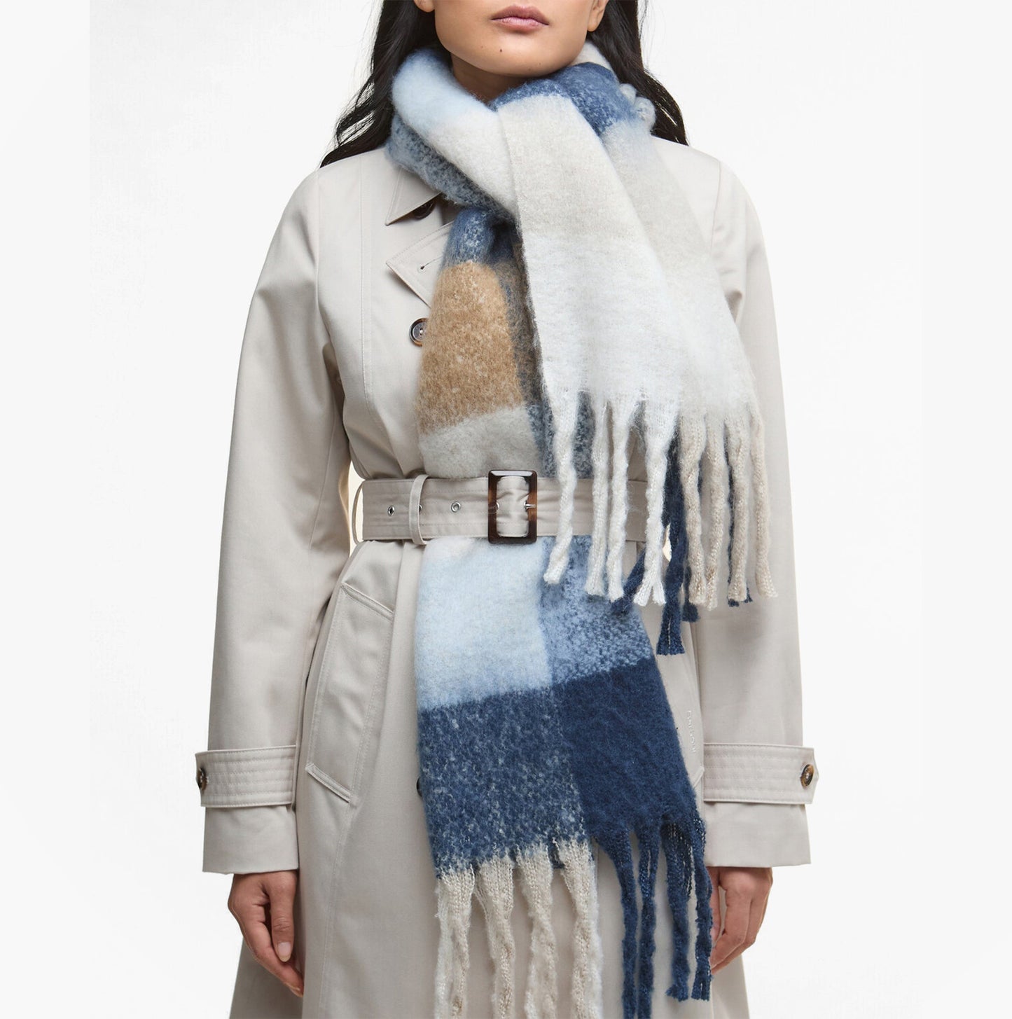 Barbour MARIE Womens Winter Ice Blue Check