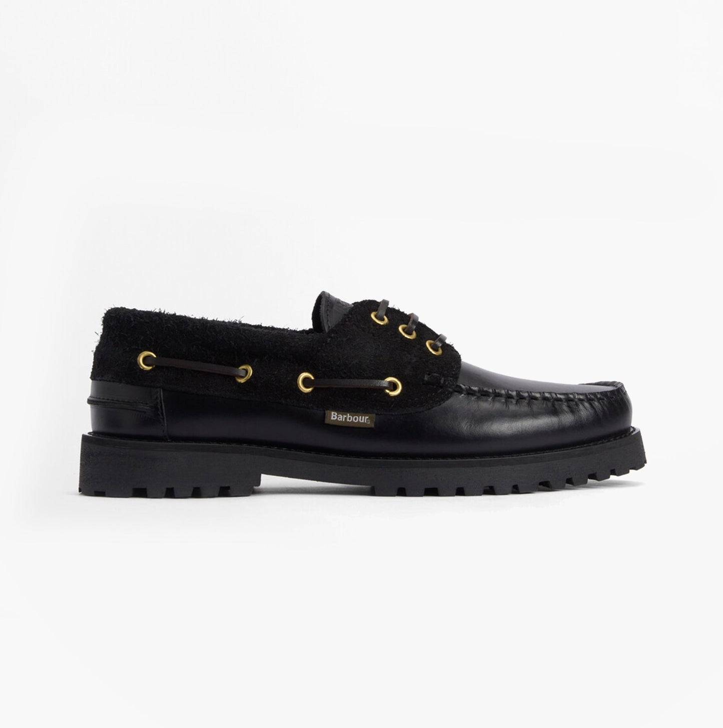 Barbour DECK Mens Boat Shoe Black