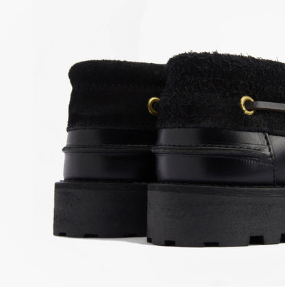 Barbour DECK Mens Boat Shoe Black