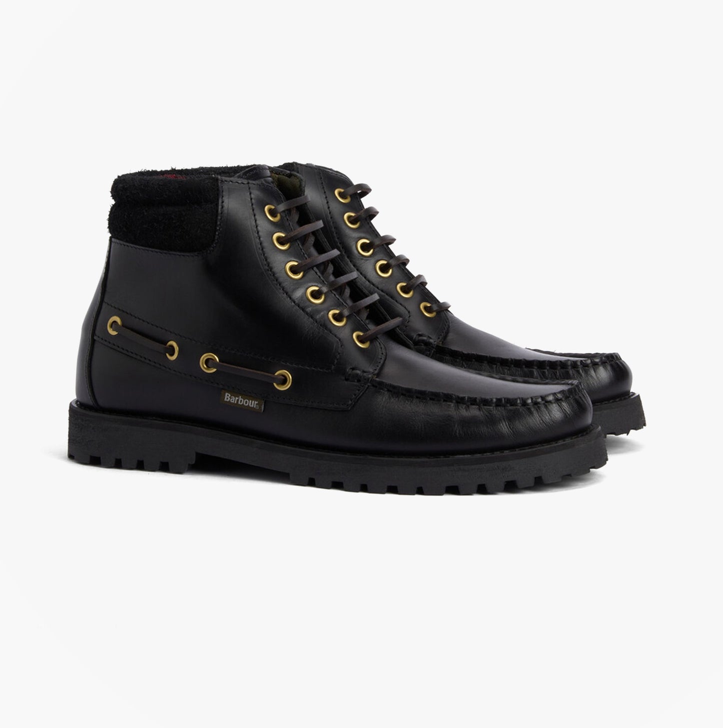 Barbour TILLER Mens Moccasin Boots Black