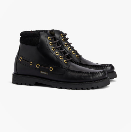 Barbour TILLER Mens Moccasin Boots Black