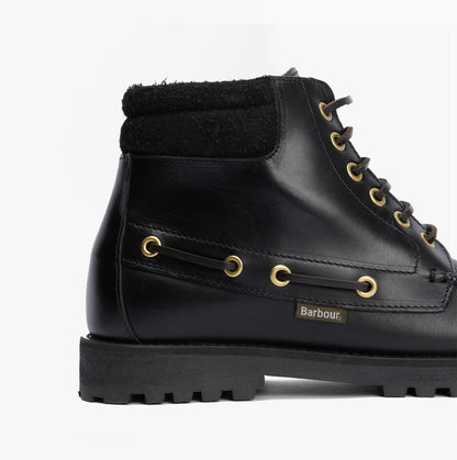 Barbour TILLER Mens Moccasin Boots Black