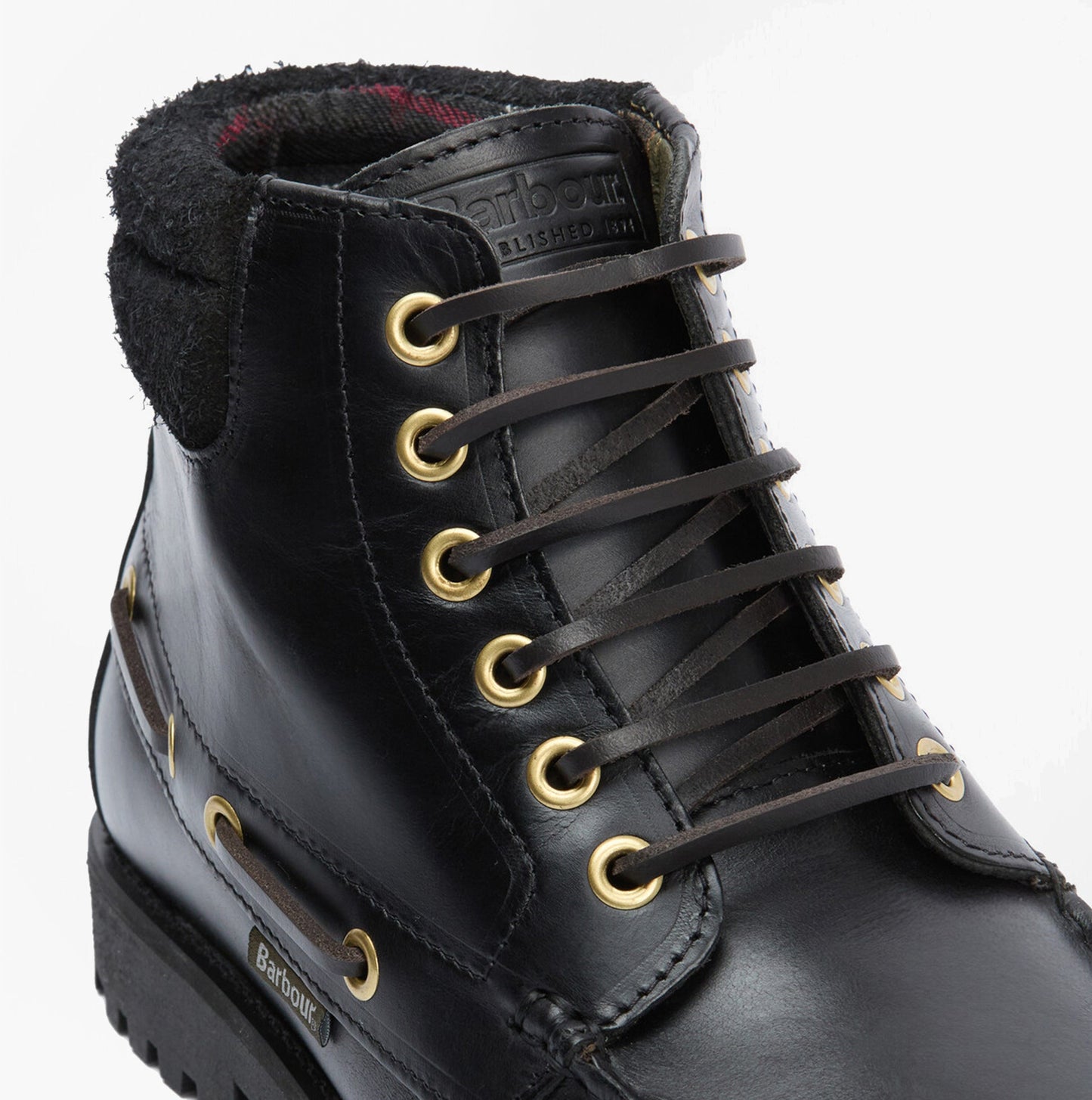 Barbour TILLER Mens Moccasin Boots Black