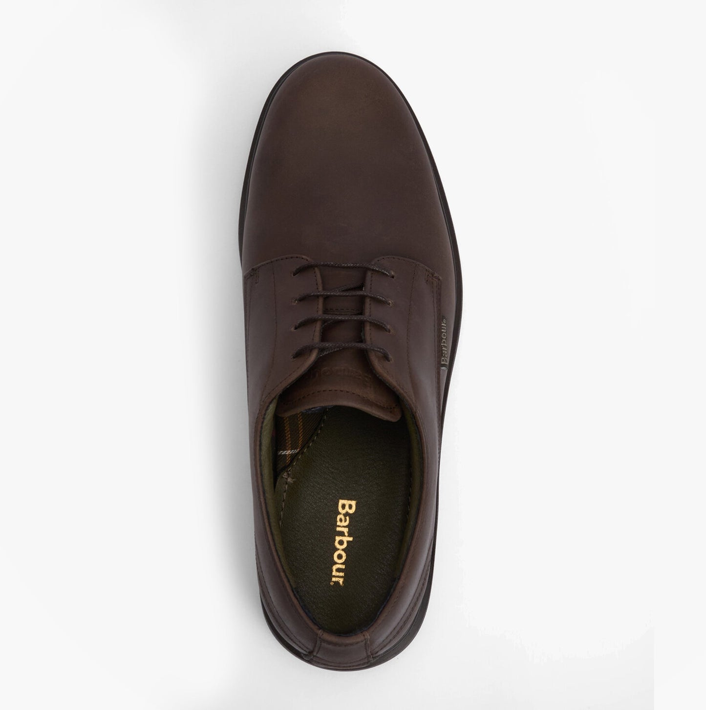 Barbour CARTHY Mens Derby Shoes Dark Brown