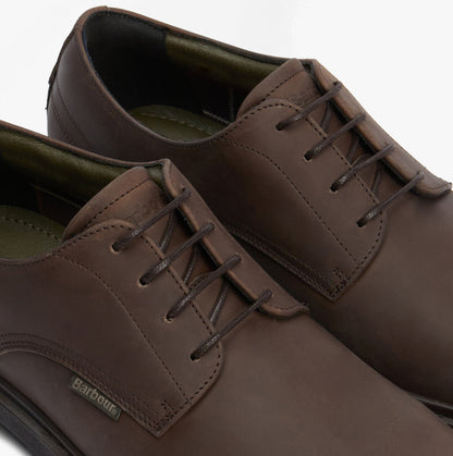 Barbour CARTHY Mens Derby Shoes Dark Brown