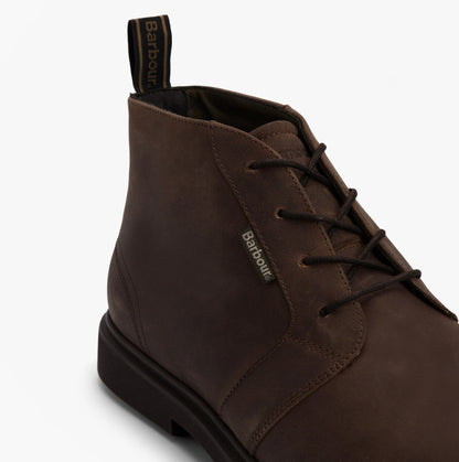 Barbour MEAYS Mens Chukka Boots Dark Brown