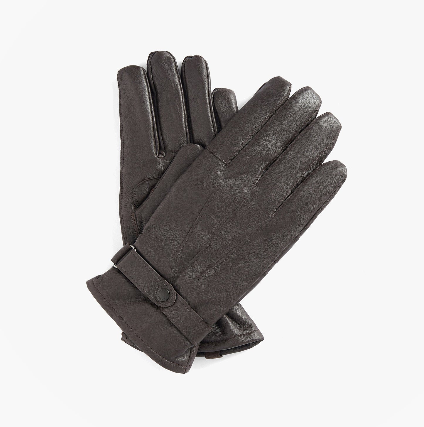 Barbour BURNISHED LEATHER THINSULATE Mens Gloves Dark Brown