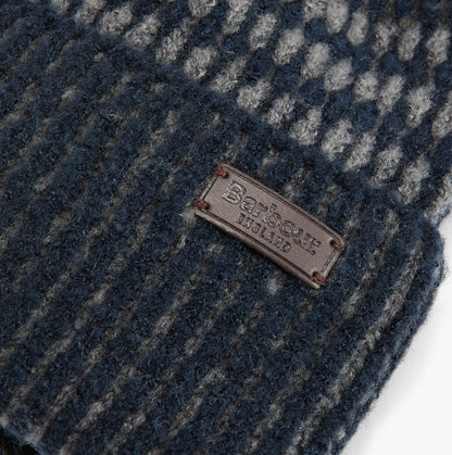Barbour HARRAY Mens Beanie Navy/Basalt Blue