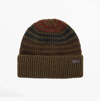 Barbour HARRAY Mens Beanie Olive/Fired Brick