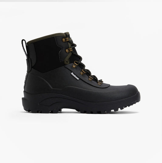 Barbour MARLOW Mens Lace Up Wellies Black