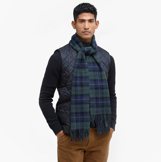 Barbour TARTAN LAMBSWOOL Mens Winter Olive Night