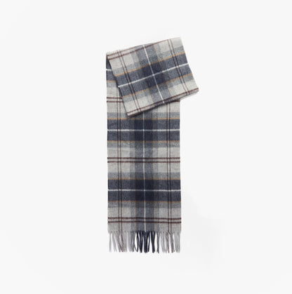 Barbour WOOL CASHMERE TARTAN Mens Winter Grey Midnight