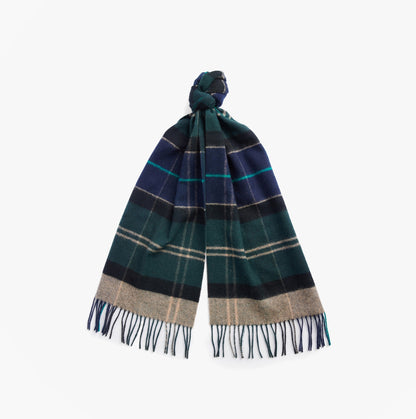 Barbour INVERNESS TARTAN Mens Scarf Green Loch