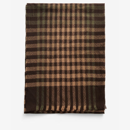 Barbour ASHTON Scarf Unisex Adults Army Green/Port