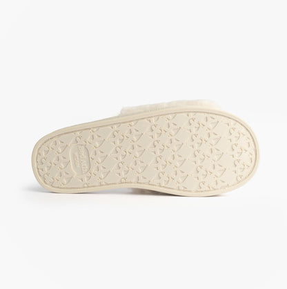 Bedroom Athletics ERIN Womens Slipper Sliders Cream