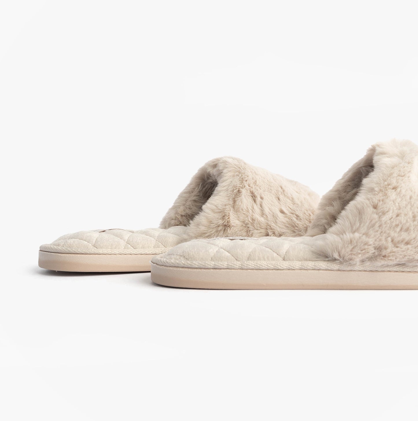 Bedroom Athletics ERIN Womens Slipper Sliders Light Grey