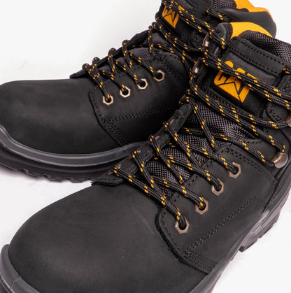 CAT STRIVER Mens Leather Safety Boots Black
