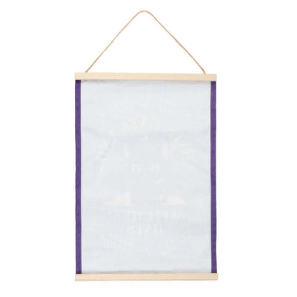 Gothic Gifts  Bats, Cats and Witches Hats Fabric Wall Hanging