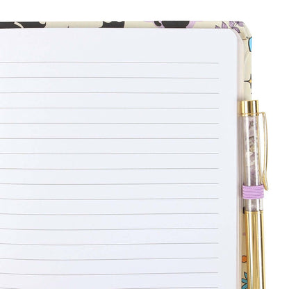 Gothic Gifts Cute and Creepy Print A5 Notebook with Amethyst Pen