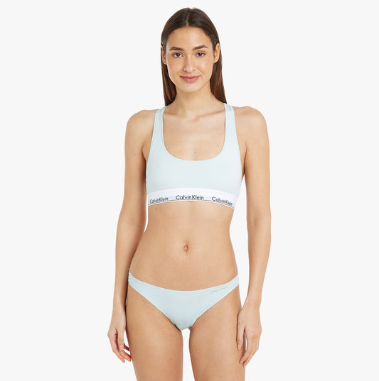 Calvin Klein MODERN COTTON Unlined Bralette Womens Island Reef