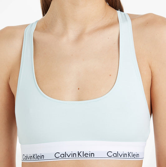 Calvin Klein MODERN COTTON Unlined Bralette Womens Island Reef