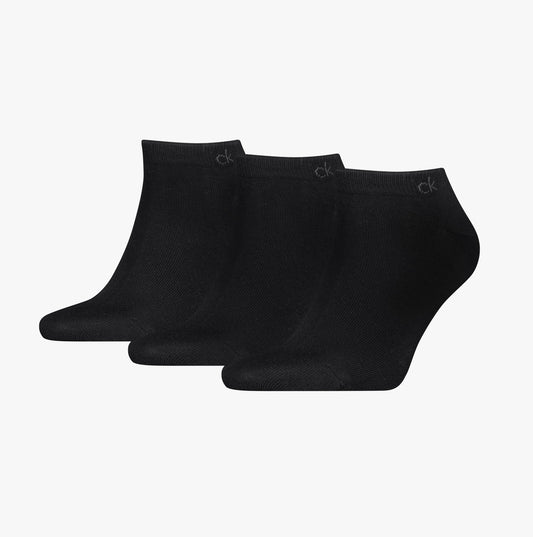 Calvin Klein 3 Pack Sneaker Mens Socks Black