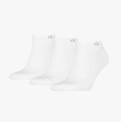 Calvin Klein 3 Pack Sneaker Mens Socks White