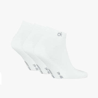 Calvin Klein 3 Pack Sneaker Mens Socks White