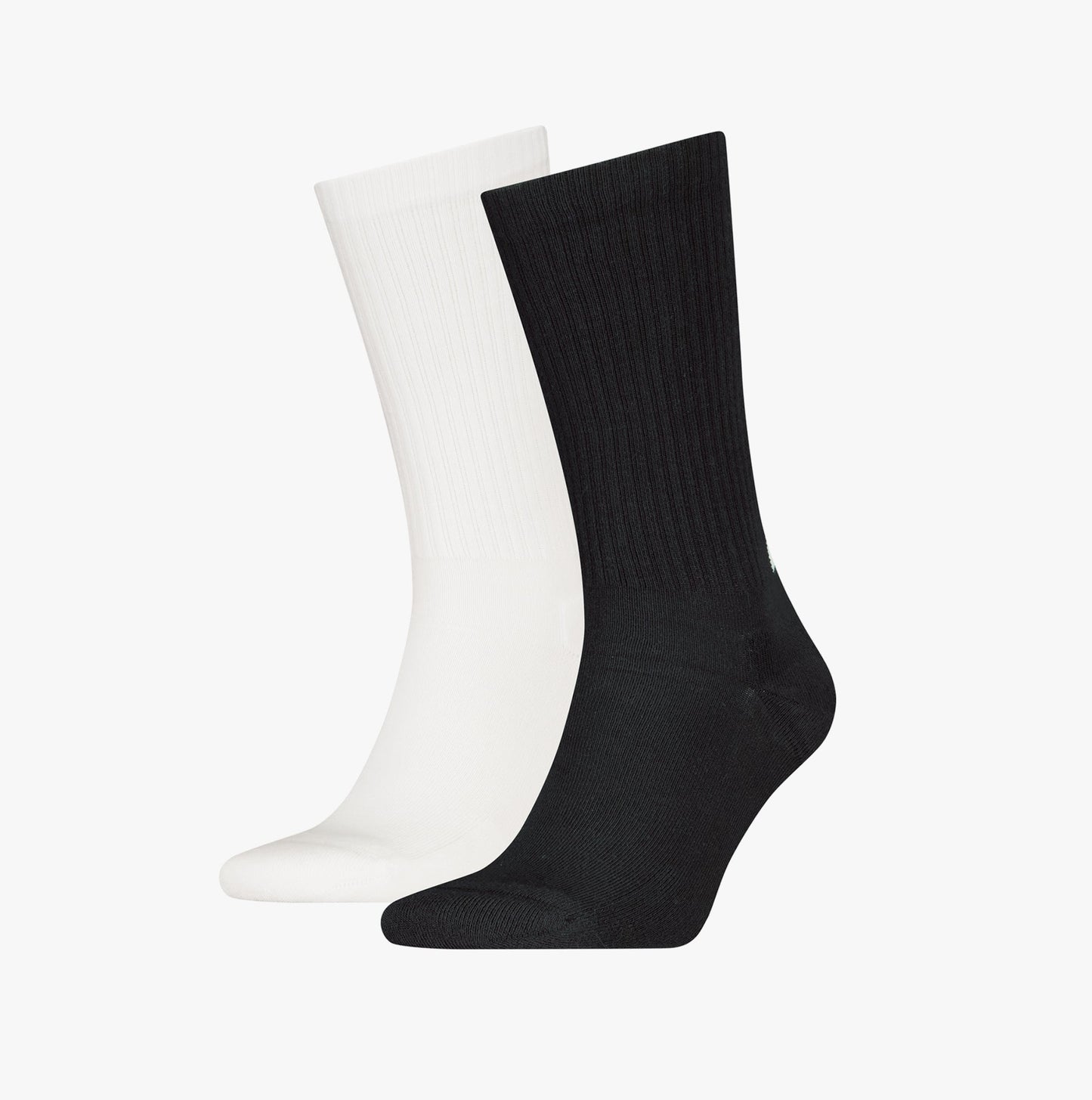 Calvin Klein 2 Pack Back Logo Mens Socks Black & White