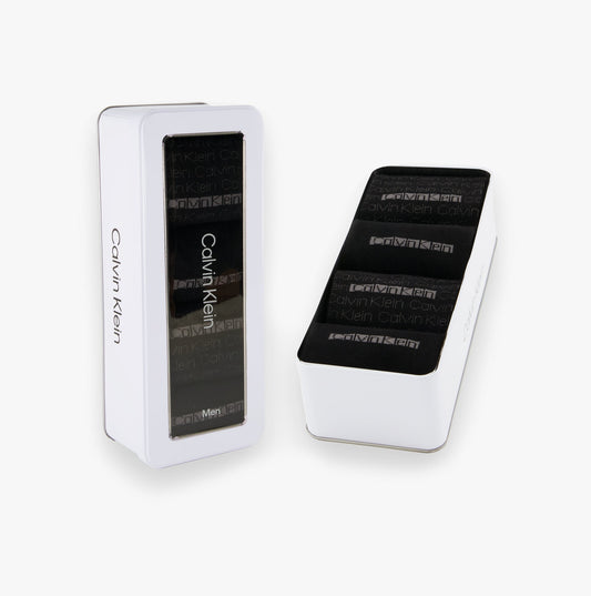 Calvin Klein 4 Pack Giftbox AOP Mens Socks Black