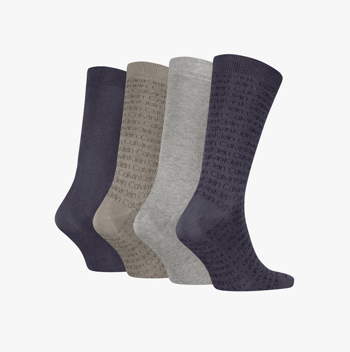 Calvin Klein 4 Pack Giftbox AOP Mens Socks Grey Combo