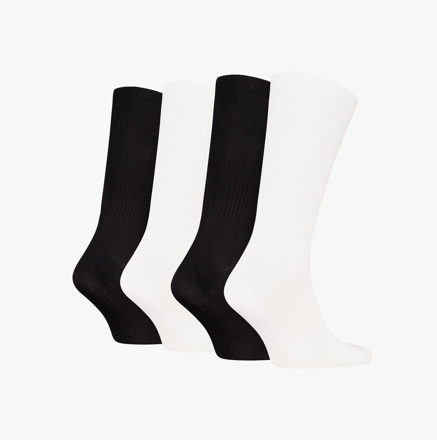 Calvin Klein 4 Pack Giftbox Monologue Mens Socks White/Black