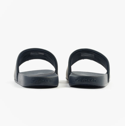 Calvin Klein POOL SLIDE W/ CK SQU Mens Sliders Calvin Navy