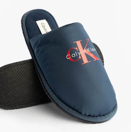 Calvin Klein HOTEL SLIPPER MONOLOGUE Mens Slippers Moonlit Ocean