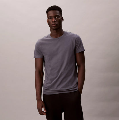 Calvin Klein S/S CREW NECK 3 PACK Mens T-Shirts & Tank Tops Multicoloured