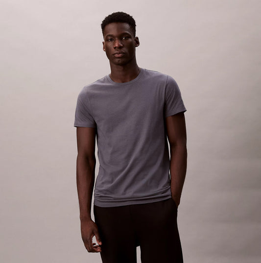 Calvin Klein S/S CREW NECK 3 PACK Mens T-Shirts & Tank Tops Multicoloured