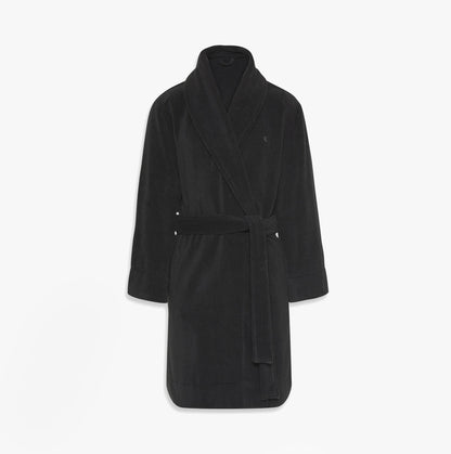Calvin Klein COMFORT FRENCH TERRY Mens Bathrobes Black