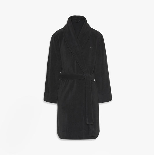 Calvin Klein COMFORT FRENCH TERRY Mens Bathrobes Black