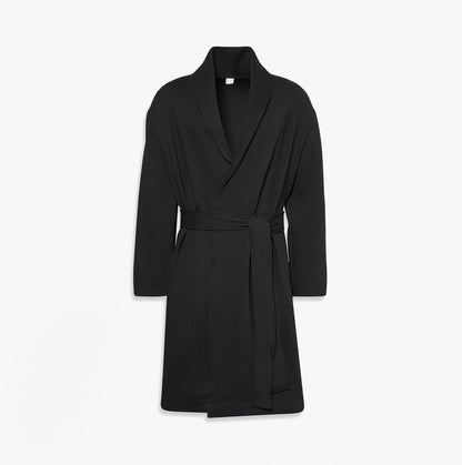 Calvin Klein QUILTED ROBE Mens Bathrobes Black