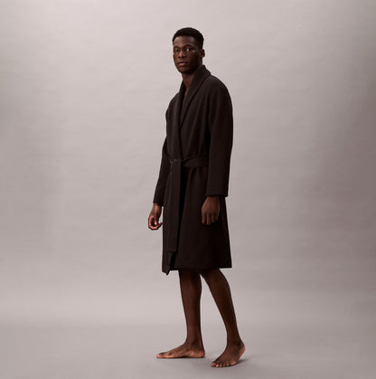 Calvin Klein QUILTED ROBE Mens Bathrobes Black