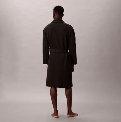 Calvin Klein QUILTED ROBE Mens Bathrobes Black