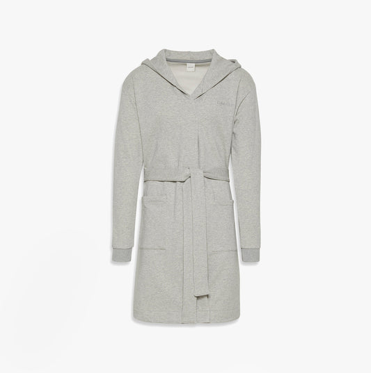 Calvin Klein HOODED ROBE Mens Bathrobes Grey Heather