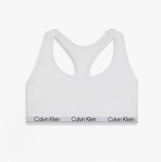 Calvin Klein Icon Cotton Modal Womens Unlined Bralette White