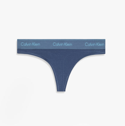 Calvin Klein Icon Cotton Modal Womens Thong Denim
